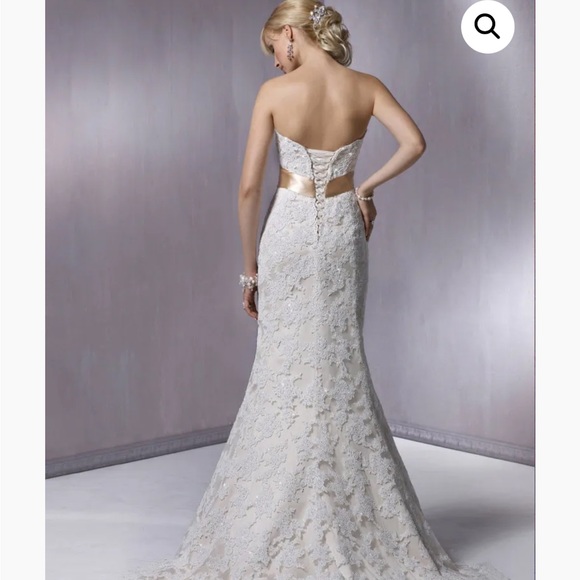 Maggie Sottero- “Karena Royale.” Strapless wedding gown, size 12, New with tags. - Picture 7 of 9